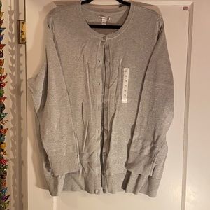 Croft and Barrow silver cardigan